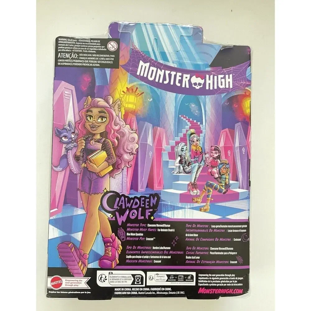 NEW Monster High Clawdeen Wolf Crescent Doll Accessories Mattel NIB